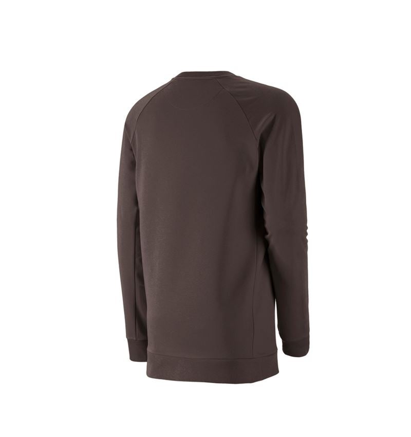 Maglie | Pullover | Camicie: e.s. felpa cotton stretch, long fit + castagna 3