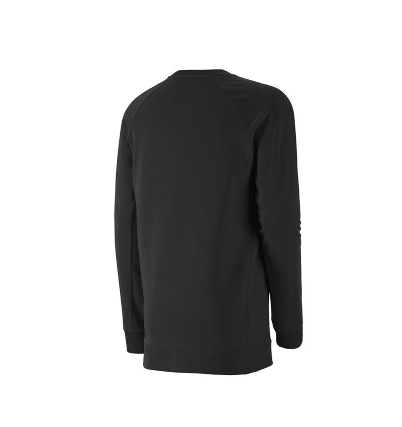 Maglie | Pullover | Camicie: e.s. felpa cotton stretch, long fit + nero 3