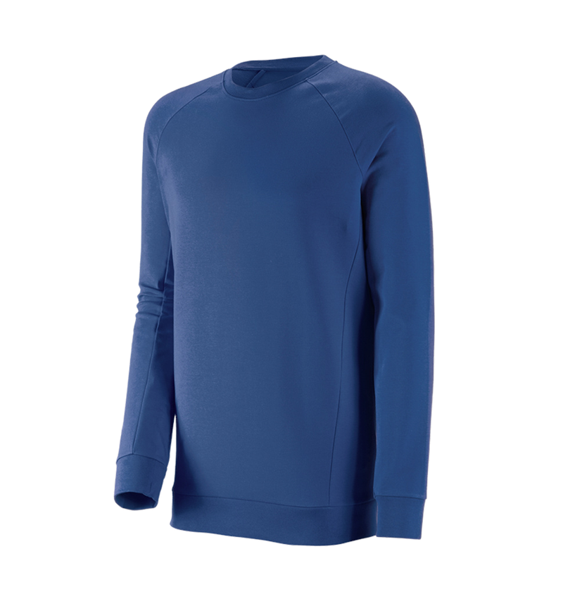 Maglie | Pullover | Camicie: e.s. felpa cotton stretch, long fit + blu alcalino 2