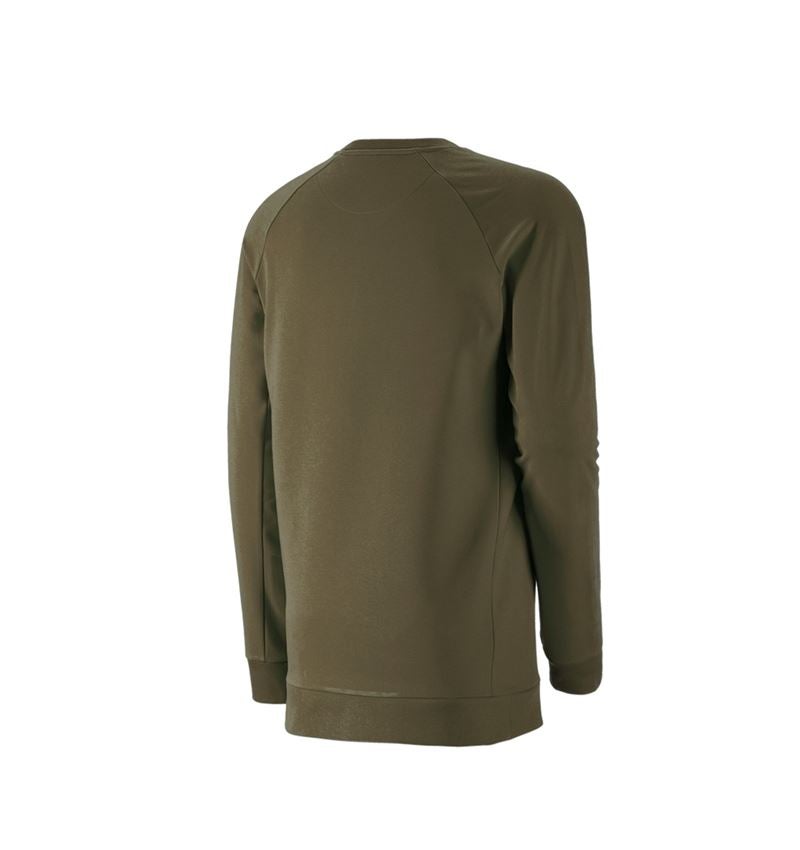 Maglie | Pullover | Camicie: e.s. felpa cotton stretch, long fit + verde fango 3