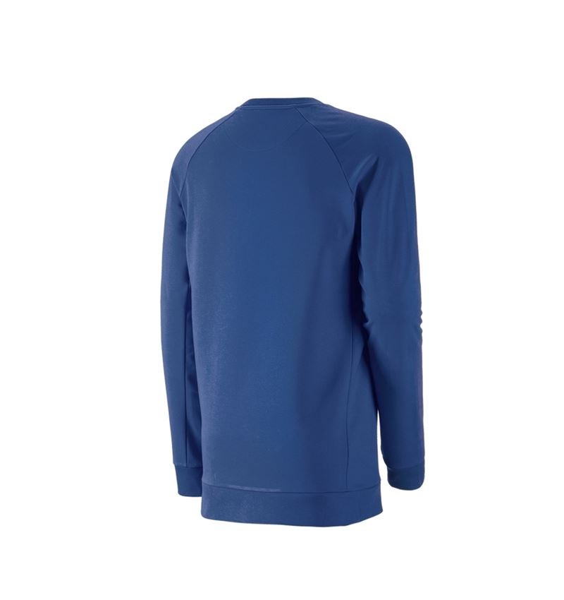 Maglie | Pullover | Camicie: e.s. felpa cotton stretch, long fit + blu alcalino 3