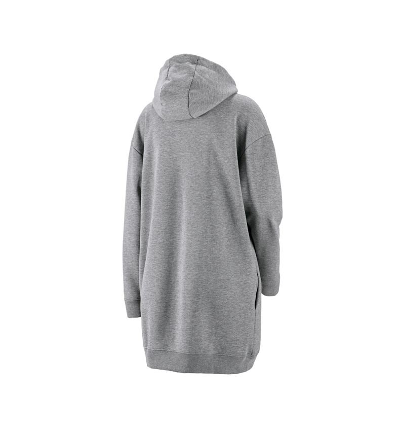 Temi: e.s. oversize hoody-felpa poly cotton, donna + grigio sfumato 2