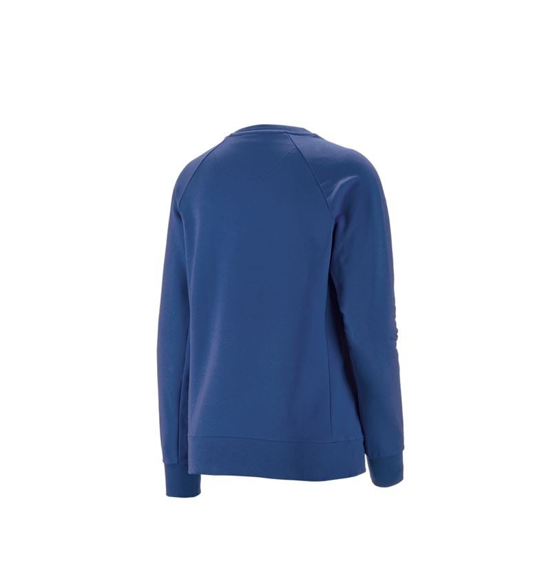 Maglie | Pullover | Bluse: e.s. felpa cotton stretch, donna + blu alcalino 3