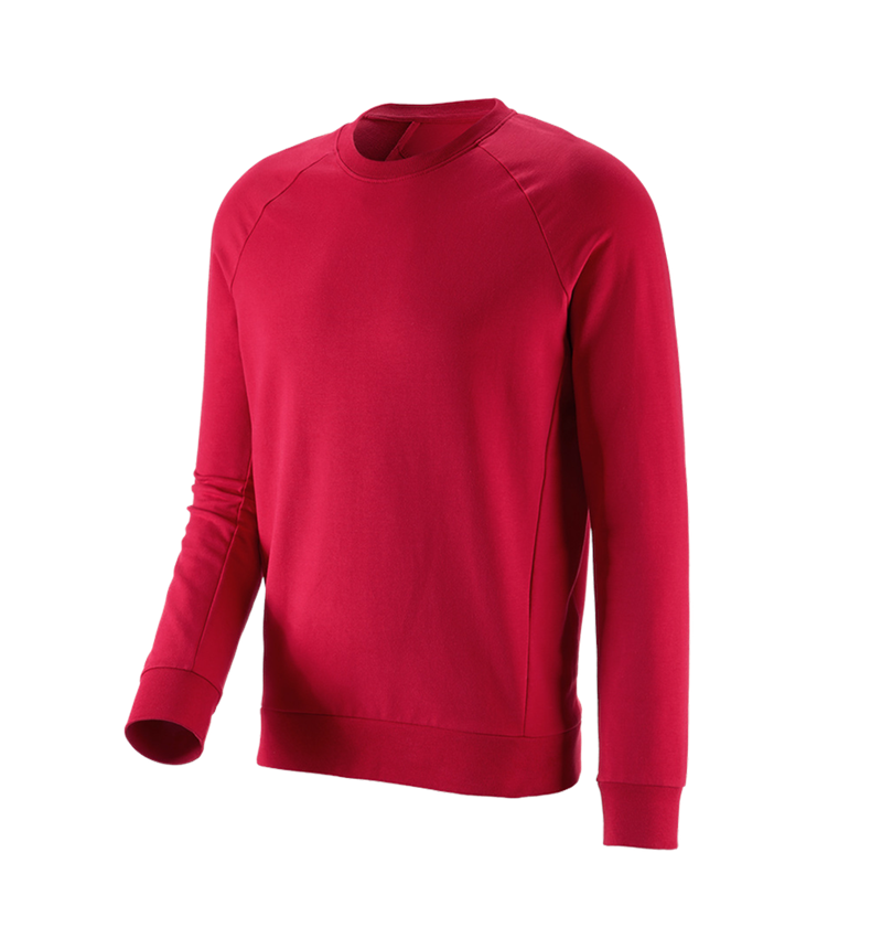 Maglie | Pullover | Camicie: e.s. felpa cotton stretch + rosso fuoco 2