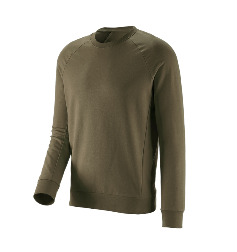 Maglie | Pullover | Camicie: e.s. felpa cotton stretch + verde fango 2