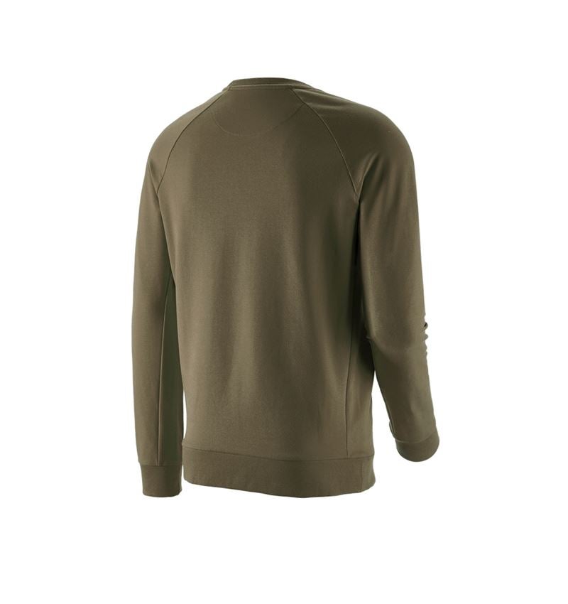 Maglie | Pullover | Camicie: e.s. felpa cotton stretch + verde fango 3