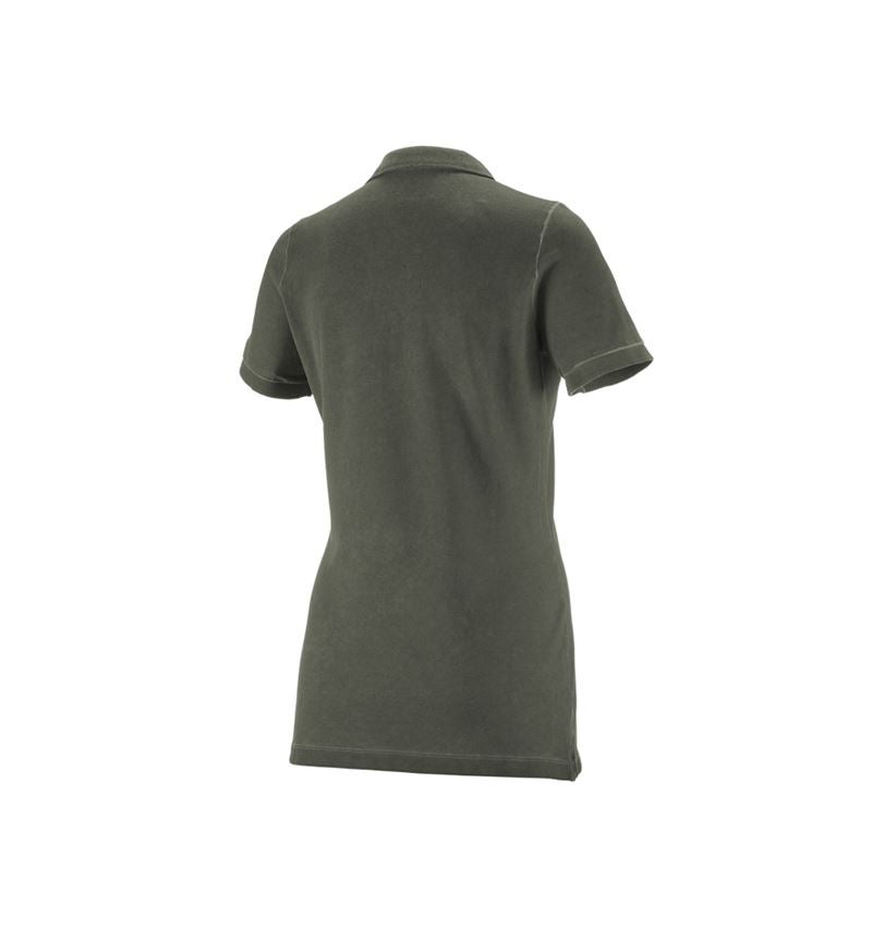 Maglie | Pullover | Bluse: e.s. polo vintage cotton stretch, donna + verde mimetico vintage 8