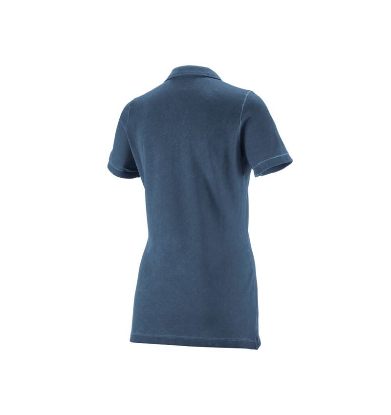 Maglie | Pullover | Bluse: e.s. polo vintage cotton stretch, donna + blu antico vintage 1