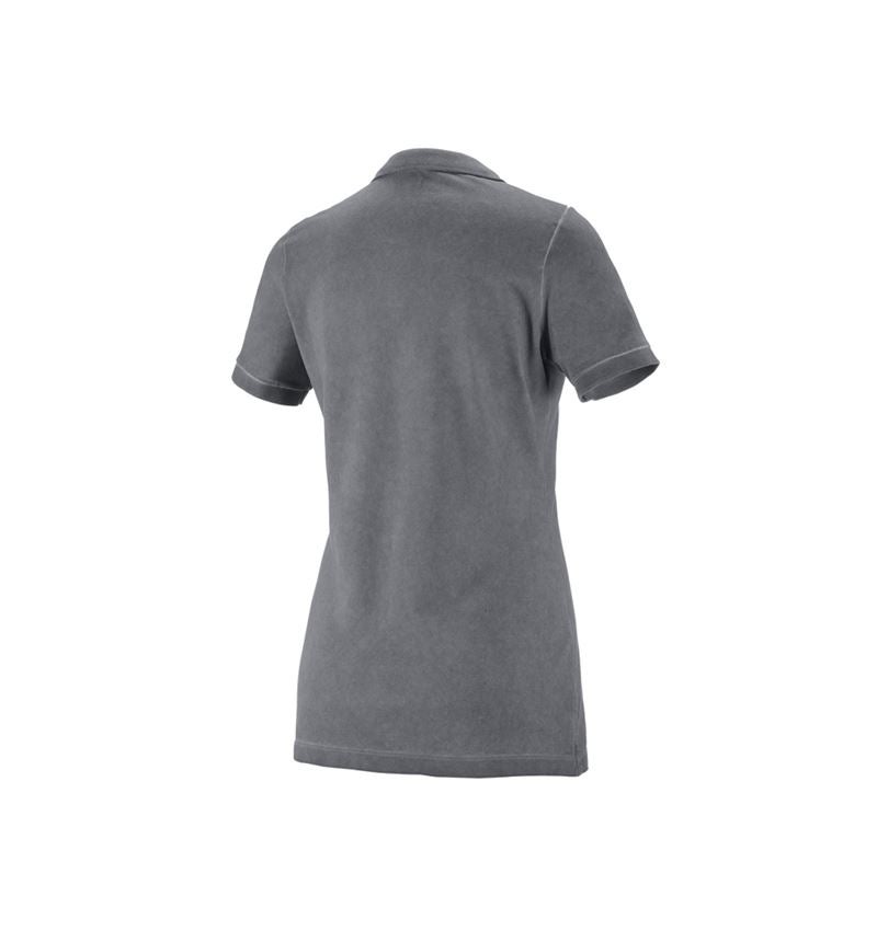 Shirts & Co.: e.s. Polo-Shirt vintage cotton stretch, Damen + zement vintage 4