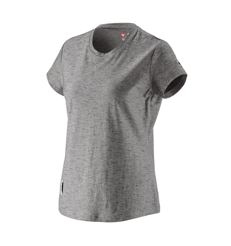 Maglie | Pullover | Bluse: T-shirt e.s.vintage, donna + nero melange 2