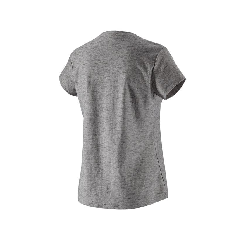 Maglie | Pullover | Bluse: T-shirt e.s.vintage, donna + nero melange 3