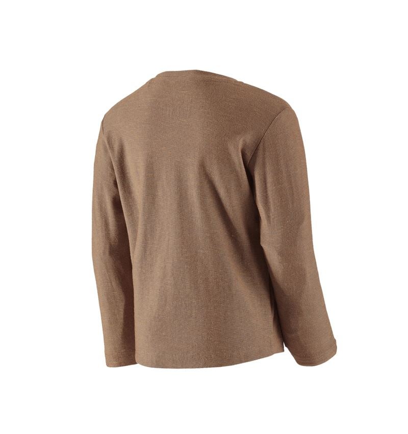 Maglie | Pullover | T-Shirt: Longsleeve e.s.vintage, bambino + seppia melange 1