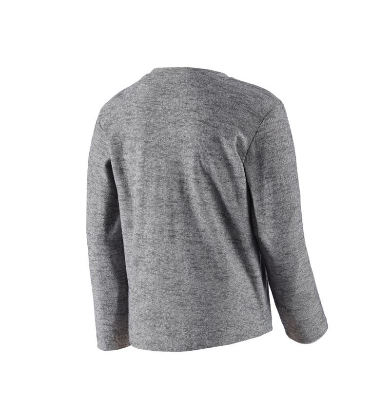 Maglie | Pullover | T-Shirt: Longsleeve e.s.vintage, bambino + nero melange 3