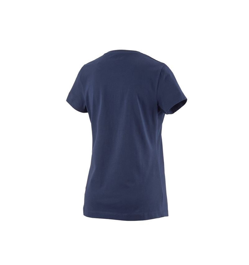Maglie | Pullover | Bluse: T-shirt e.s.concrete, donna + blu profondo 3