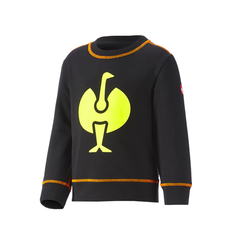 Maglie | Pullover | T-Shirt: Felpa e.s.motion 2020, bambino + nero/giallo fluo/arancio fluo 1