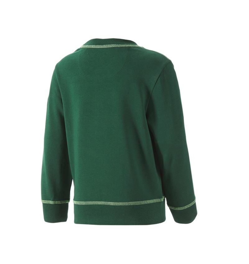 Maglie | Pullover | T-Shirt: Felpa e.s.motion 2020, bambino + verde/verde mare 2