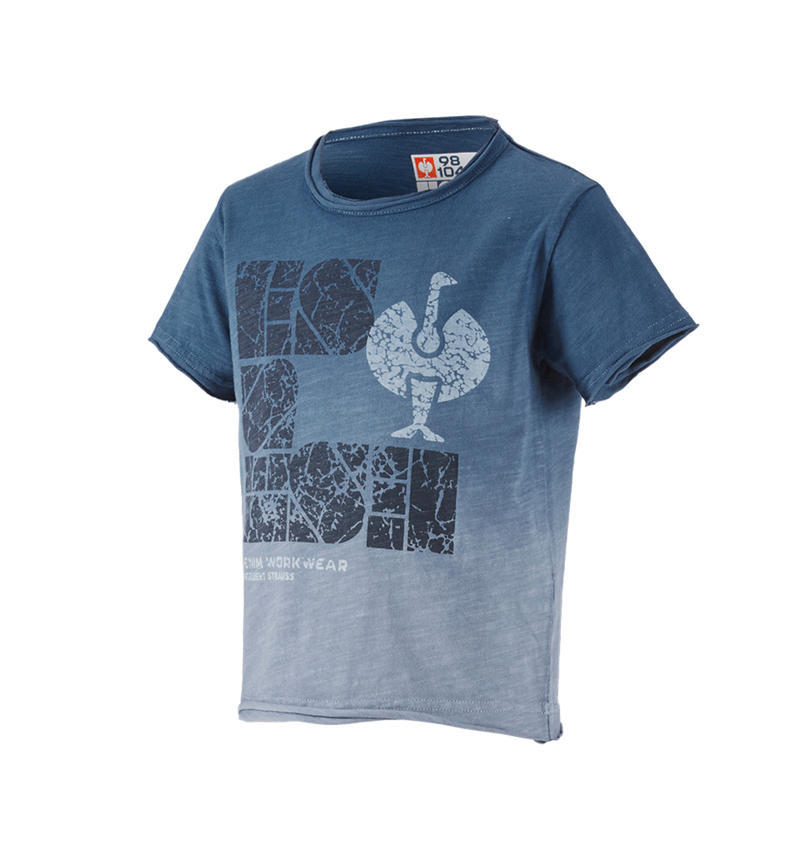 Maglie | Pullover | T-Shirt: e.s. t-shirt denim workwear, bambino + blu antico vintage 1