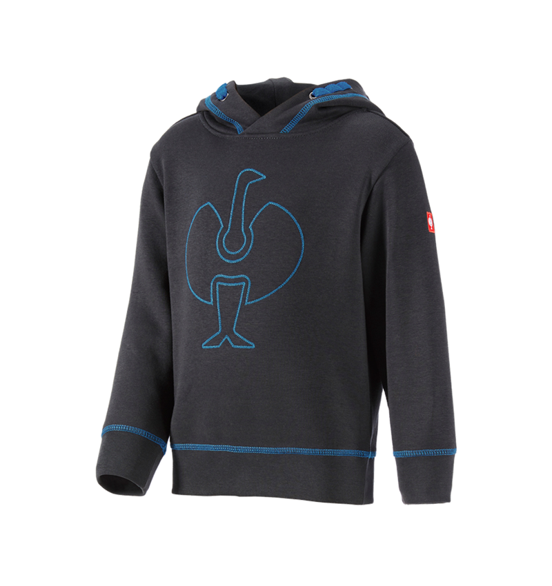 Maglie | Pullover | T-Shirt: Hoody-Felpa e.s.motion 2020, bambino + grafite/blu genziana 1
