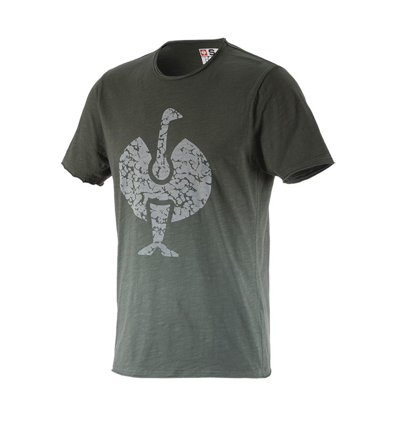 Maglie | Pullover | Camicie: e.s. t-shirt workwear ostrich + verde mimetico vintage 2