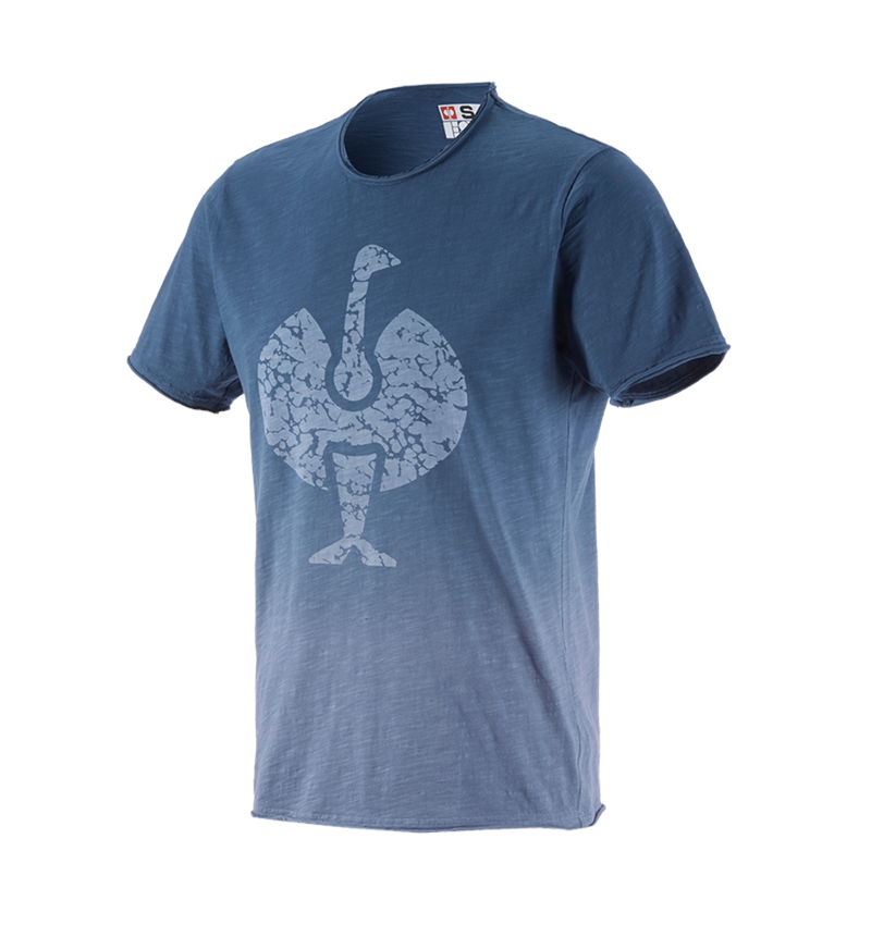 Maglie | Pullover | Camicie: e.s. t-shirt workwear ostrich + blu antico vintage 1
