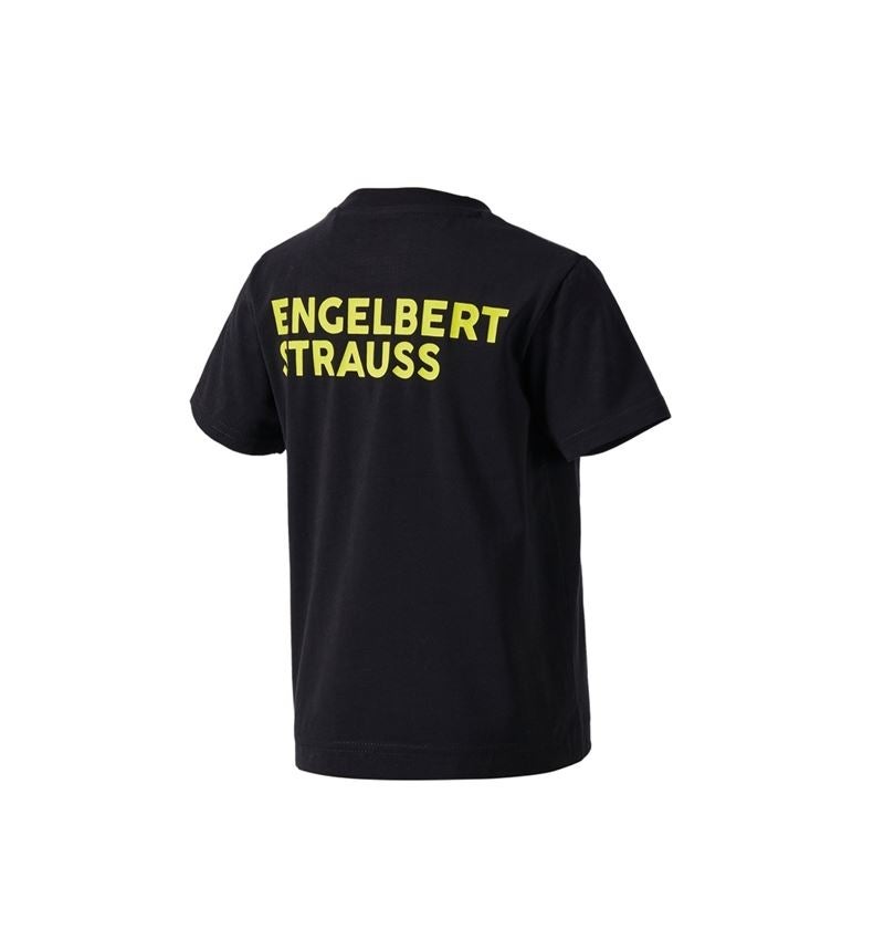 Maglie | Pullover | T-Shirt: T-shirt e.s.trail, bambino + nero/giallo acido 3
