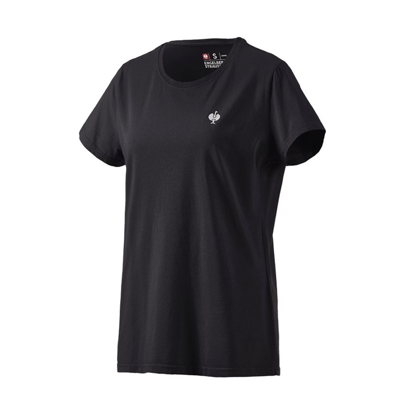Maglie | Pullover | Bluse: T-shirt e.s.motion ten pure, donna + nero ossido vintage 2