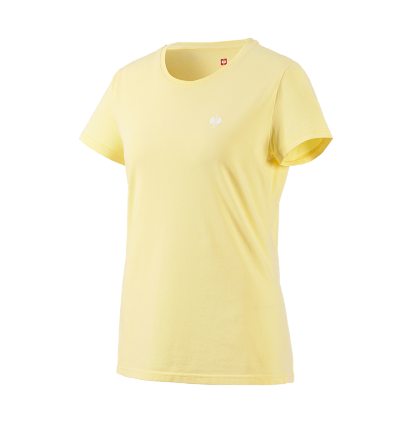 Maglie | Pullover | Bluse: T-shirt e.s.motion ten pure, donna + giallo chiaro vintage 3