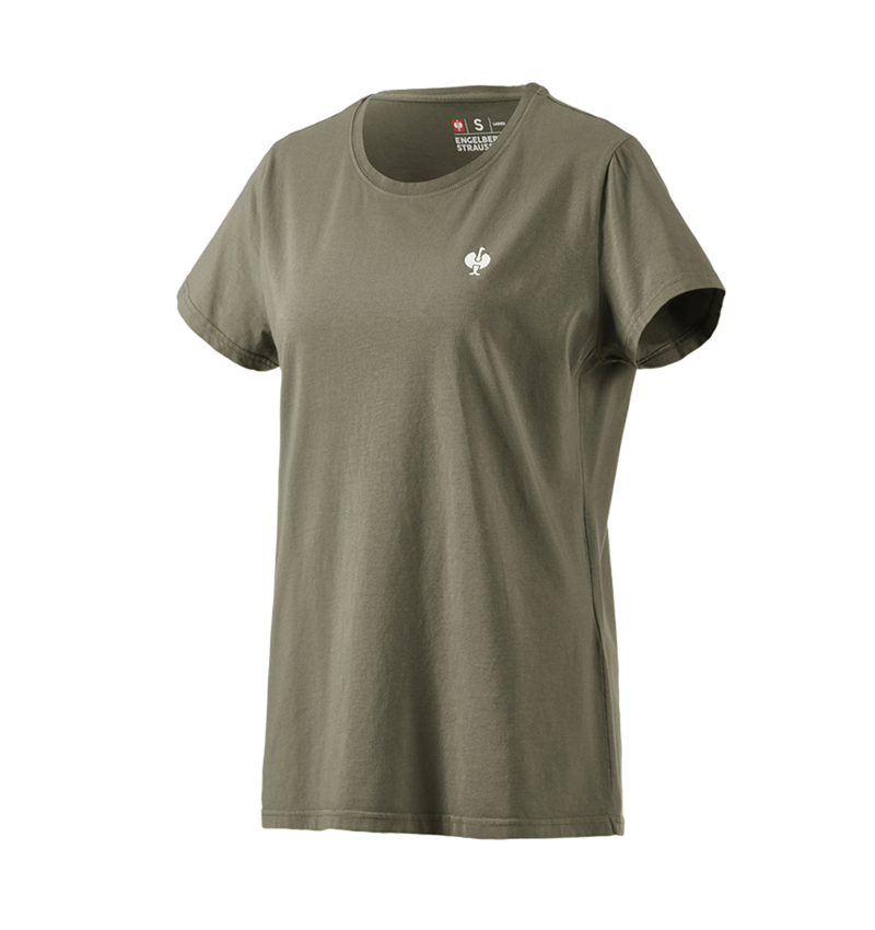 Maglie | Pullover | Bluse: T-shirt e.s.motion ten pure, donna + verde palude vintage 3