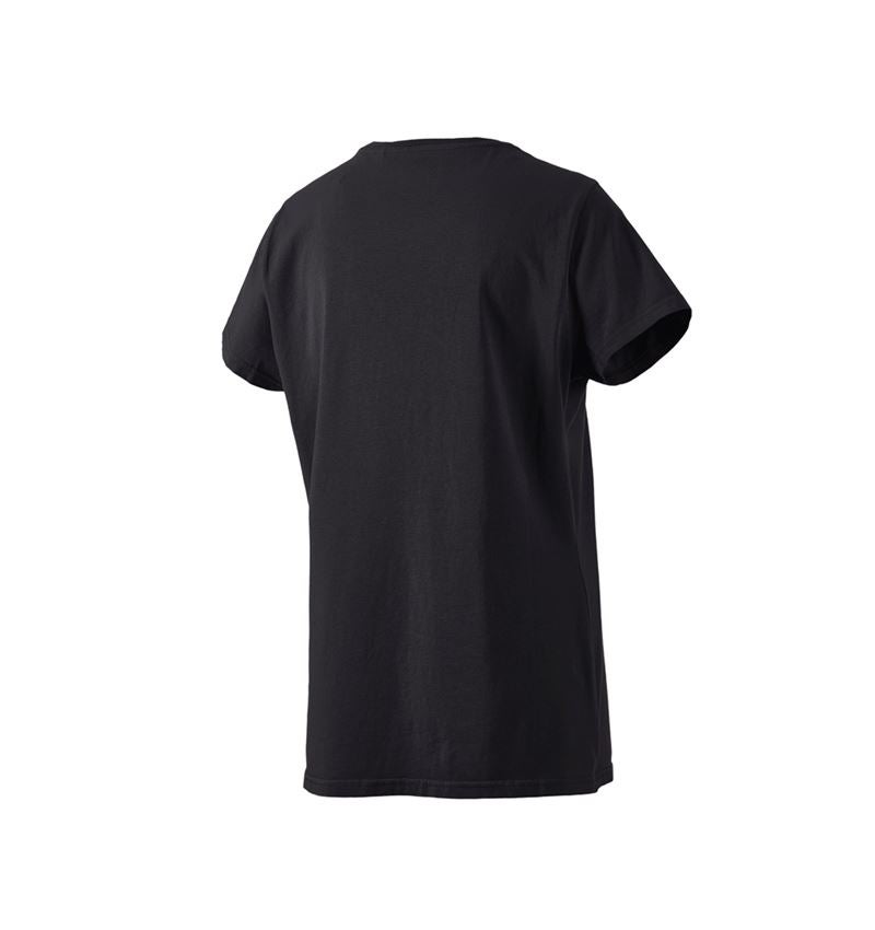 Maglie | Pullover | Bluse: T-shirt e.s.motion ten pure, donna + nero ossido vintage 3