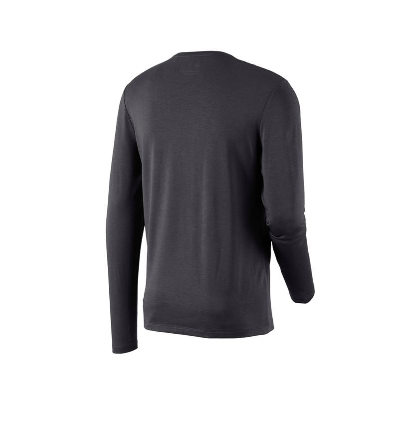 Maglie | Pullover | Camicie: Longsleeve in modal e.s.concrete + nero 3