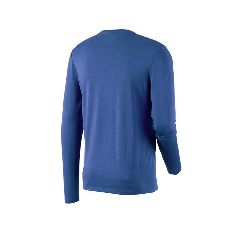 Maglie | Pullover | Camicie: Longsleeve in modal e.s.concrete + blu alcalino 4