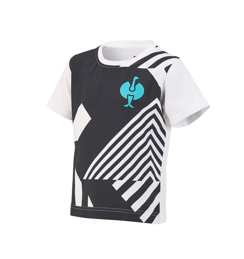 Maglie | Pullover | T-Shirt: T-shirt e.s.trail graphic, bambino + nero/bianco 2