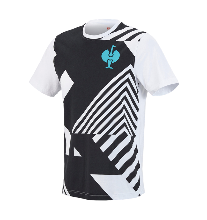 Maglie | Pullover | Camicie: T-shirt e.s.trail graphic + nero/bianco 2