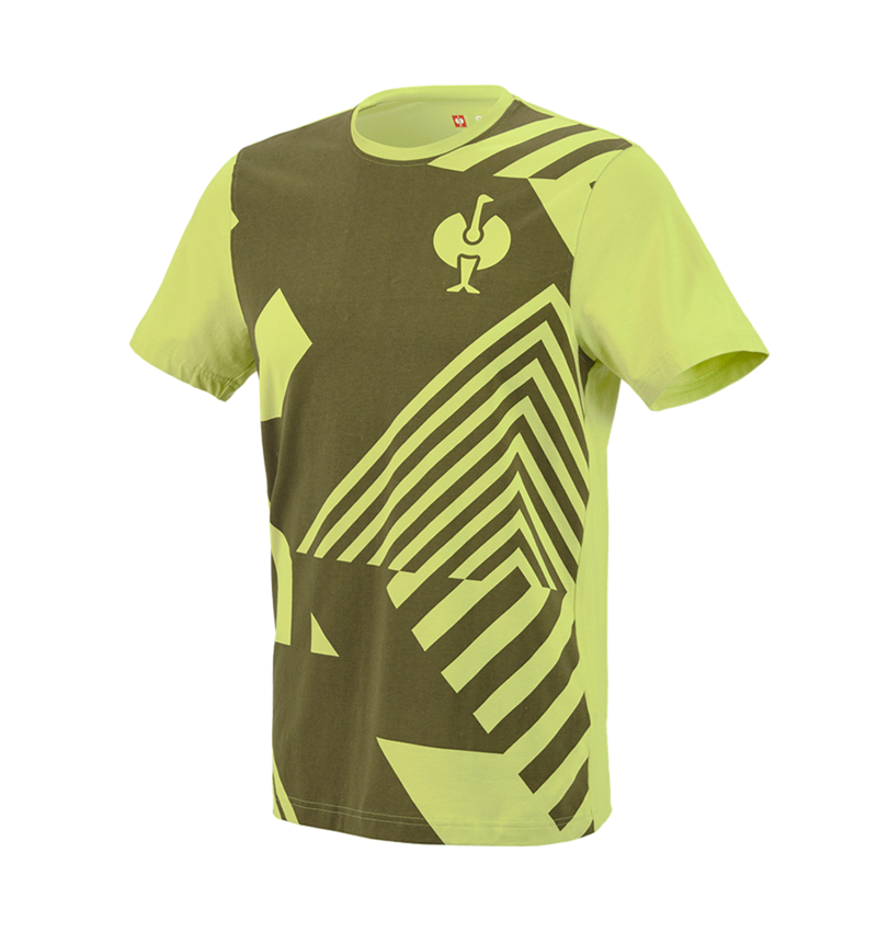 Temi: T-shirt e.s.trail graphic + verde ginepro/verde lime 2