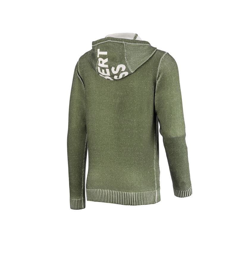 Maglie | Pullover | Camicie: Hoody in maglia e.s.iconic + verde montagna 5