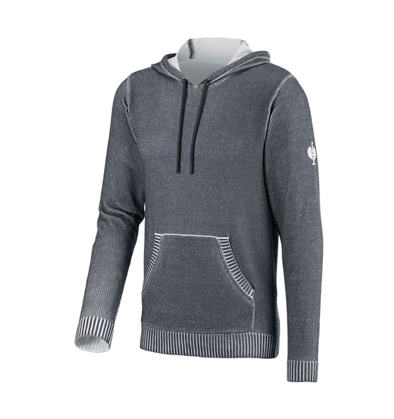 Maglie | Pullover | Camicie: Hoody in maglia e.s.iconic + grigio carbone 5