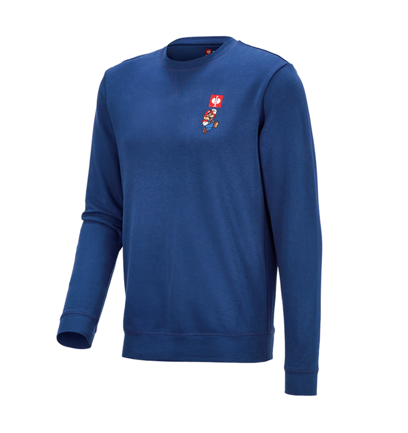 Maglie | Pullover | Camicie: Felpa Super Mario, uomo + blu alcalino 2