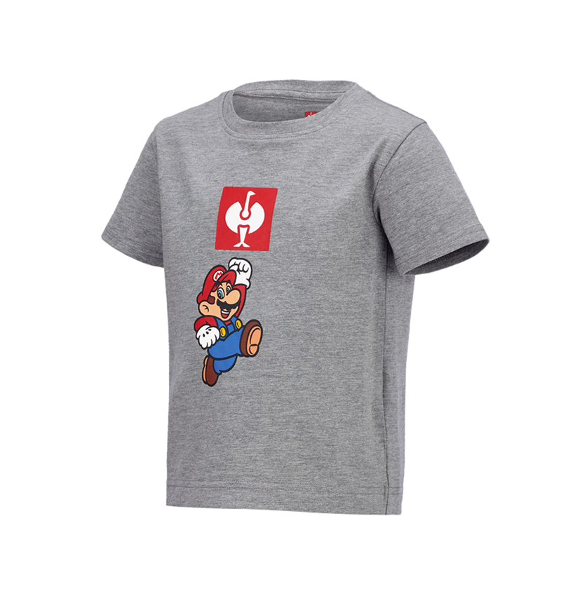 Maglie | Pullover | T-Shirt: Super Mario t-shirt, bambino + grigio sfumato 2