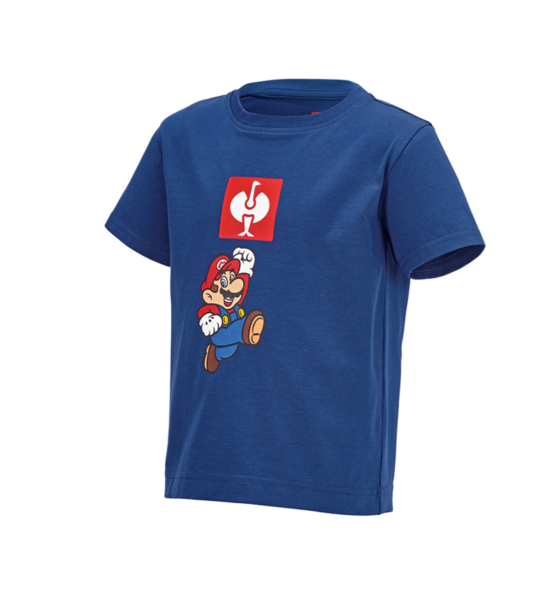 Maglie | Pullover | T-Shirt: Super Mario t-shirt, bambino + blu alcalino 2