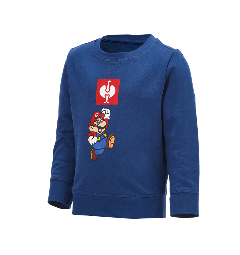 Maglie | Pullover | T-Shirt: Felpa Super Mario, bambino + blu alcalino 1