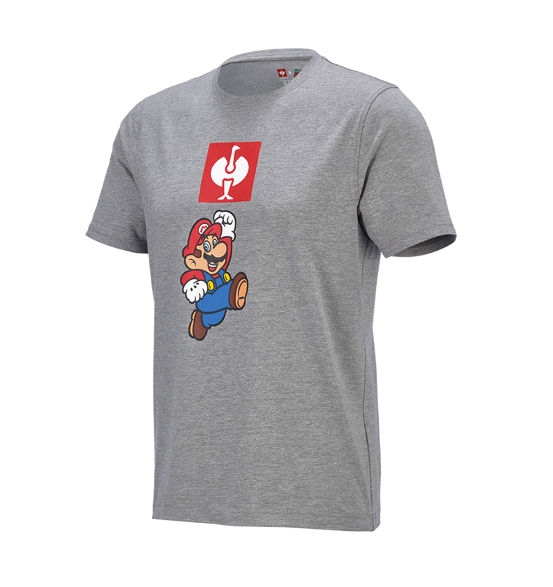 Collaborazioni: T-shirt Super Mario, uomo + grigio sfumato 1