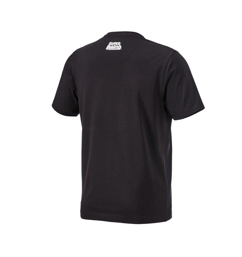 Shirts & Co.: Super Mario T-Shirt, Herren + schwarz 2