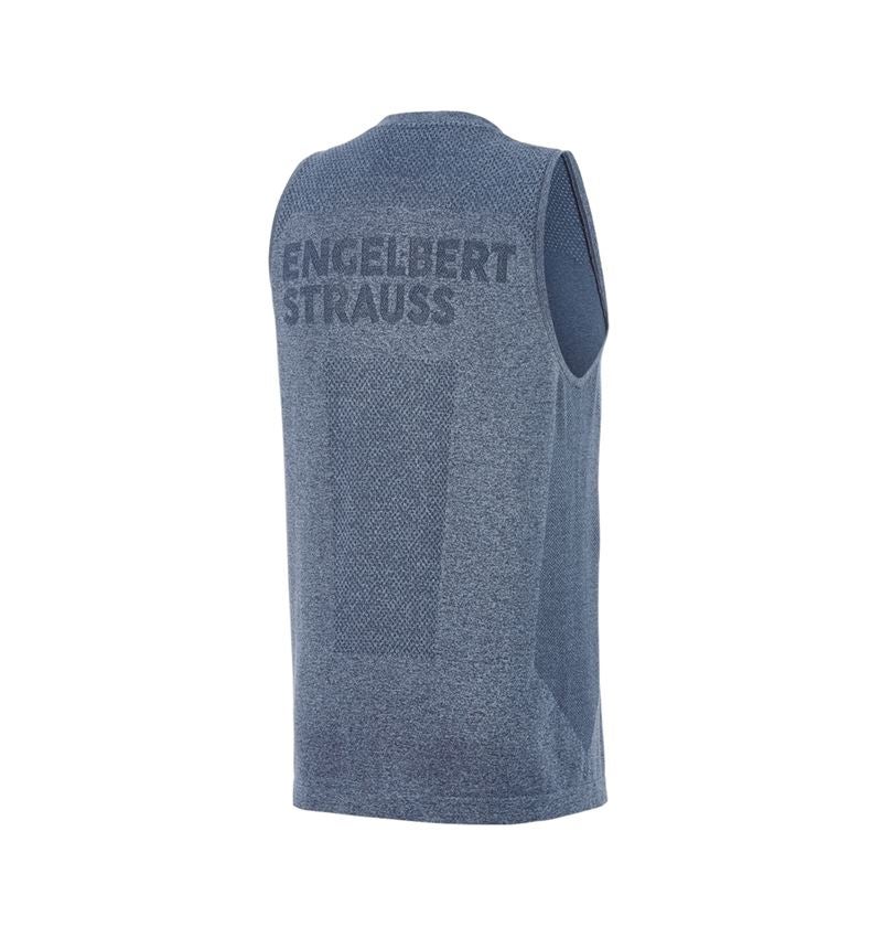 Bekleidung: Athletik-Shirt seamless e.s.trail + tiefblau melange 5
