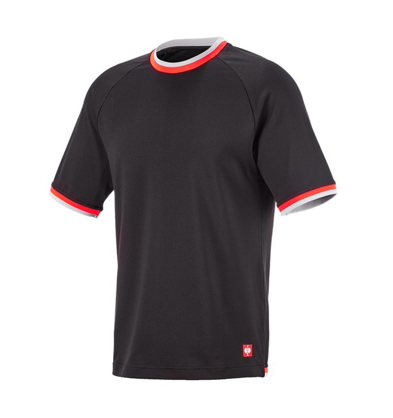 Maglie | Pullover | Camicie: T-shirt funzionale e.s.ambition + nero/rosso fluo 6