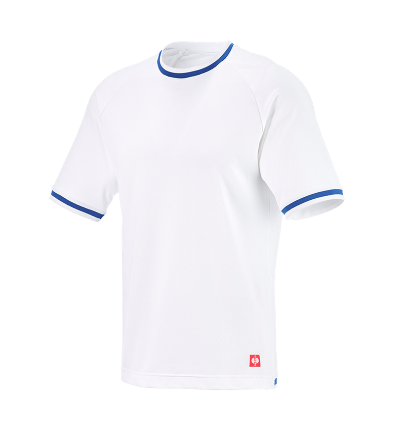 Temi: T-shirt funzionale e.s.ambition + bianco/blu genziana 4