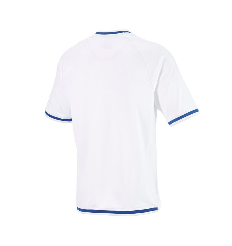 Temi: T-shirt funzionale e.s.ambition + bianco/blu genziana 5