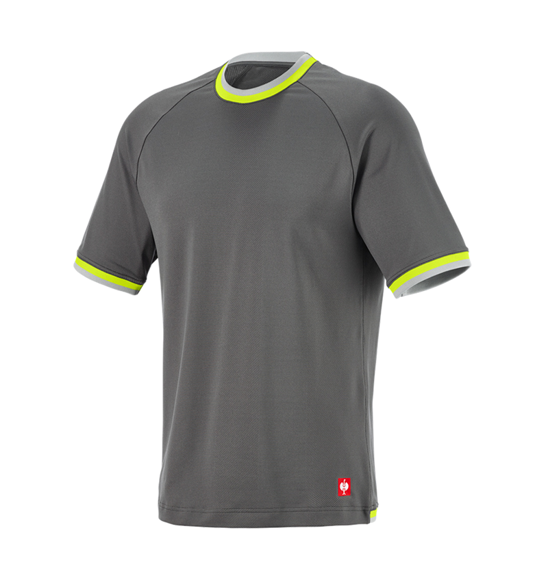 Maglie | Pullover | Camicie: T-shirt funzionale e.s.ambition + antracite /giallo fluo 6