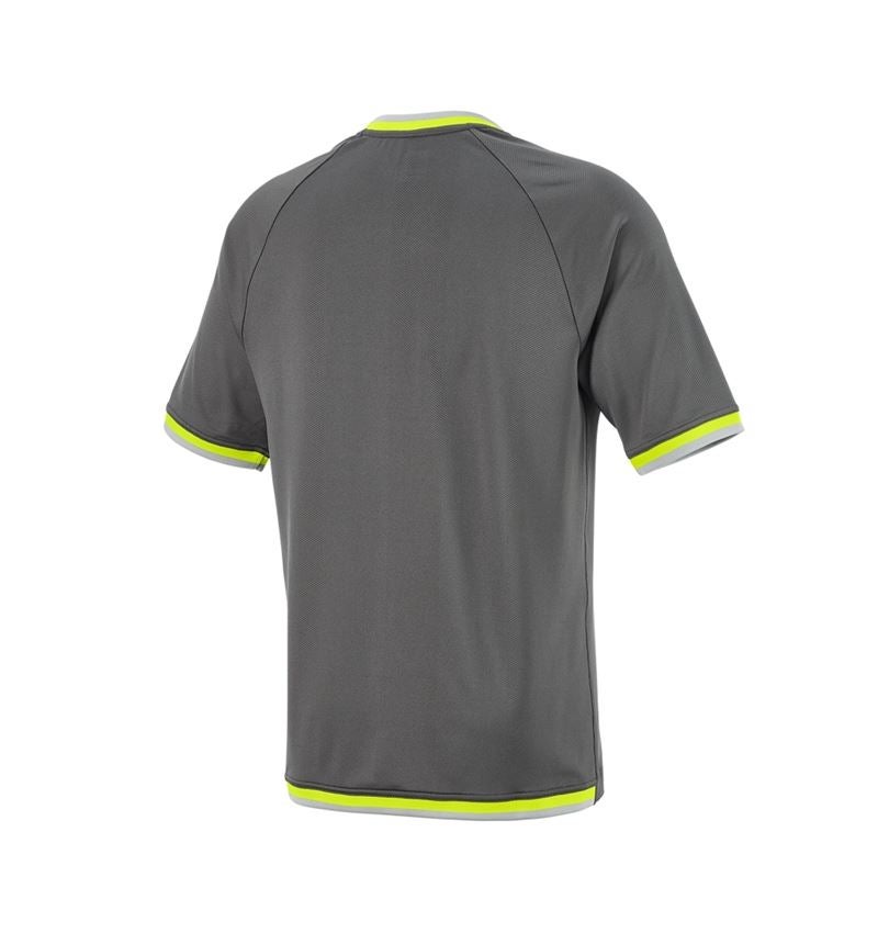 Maglie | Pullover | Camicie: T-shirt funzionale e.s.ambition + antracite /giallo fluo 7