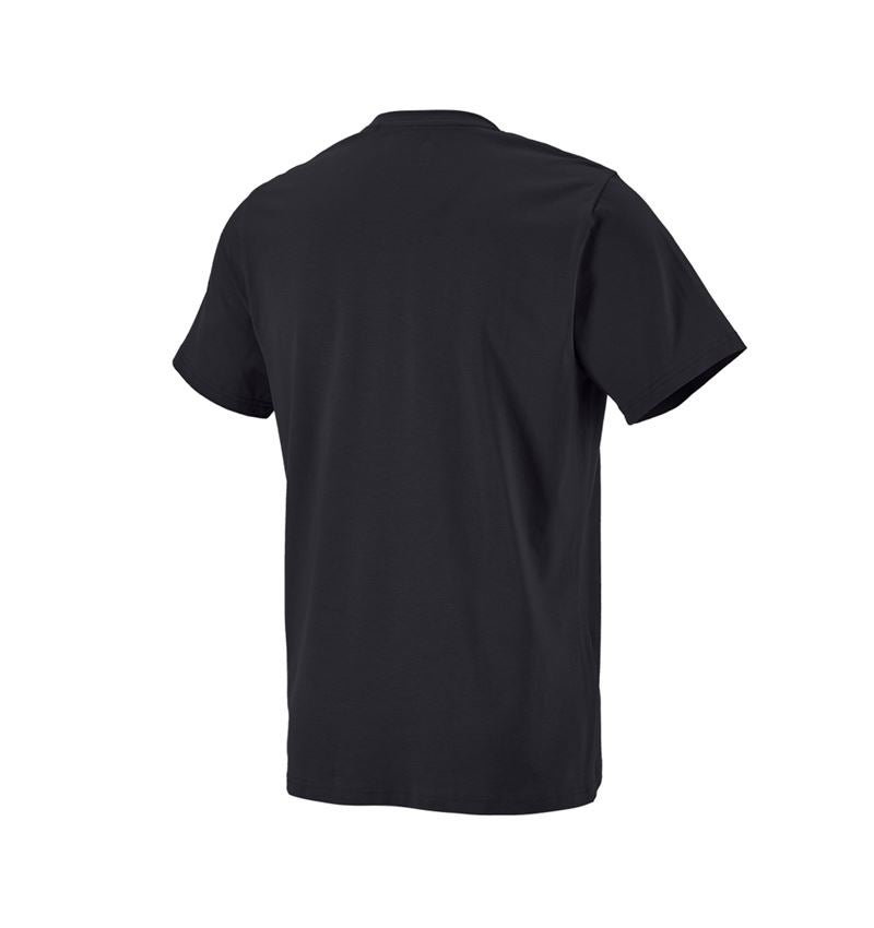 Shirts & Co.: e.s. T-Shirt strauss works + schwarz/warngelb 1
