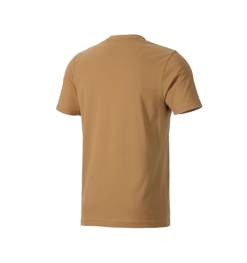 Maglie | Pullover | Camicie: T-shirt e.s.iconic works + marrone mandorla 3